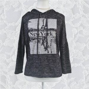 Rebel sugar grey hooded sweatshirt M